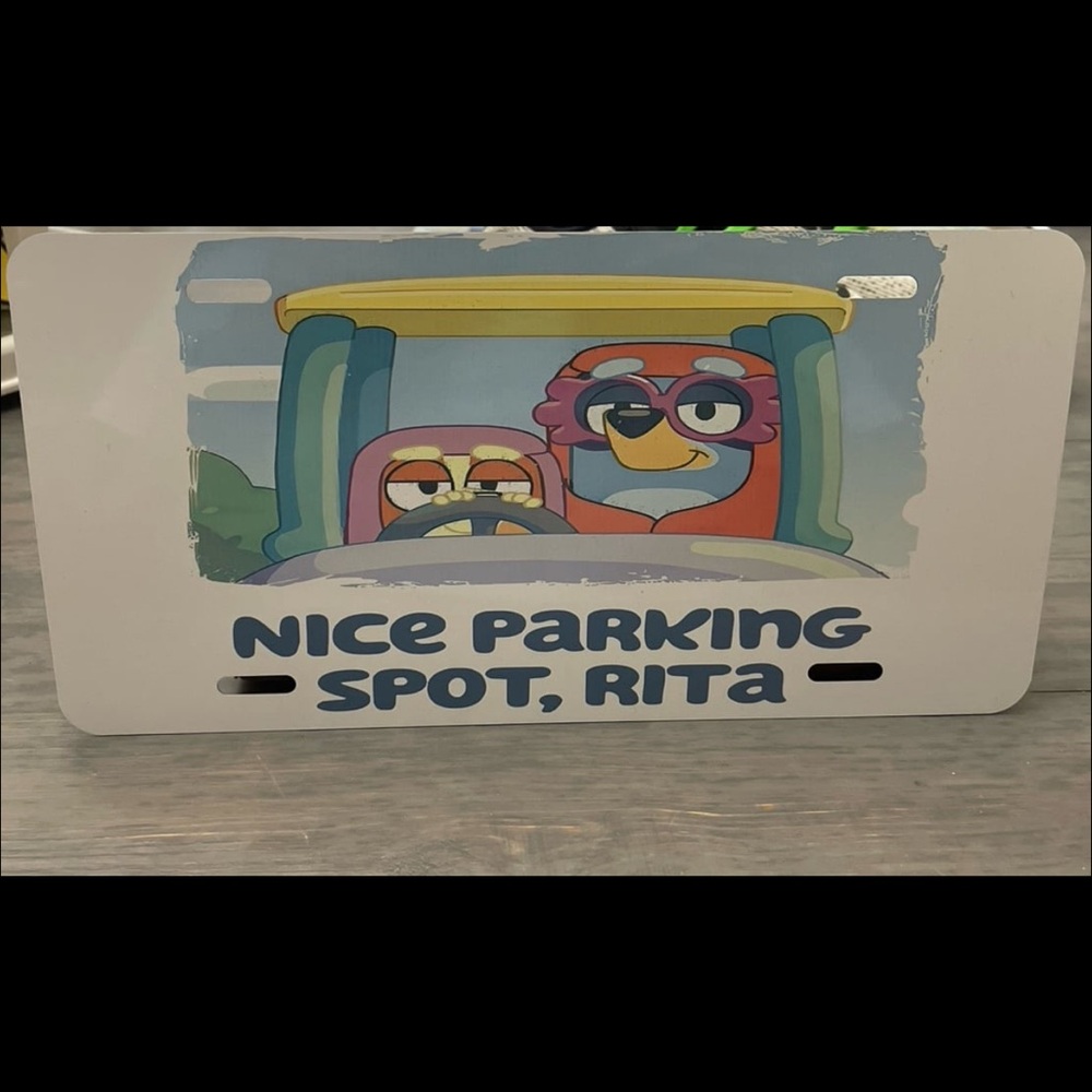 Nice parking spot Rita license plate